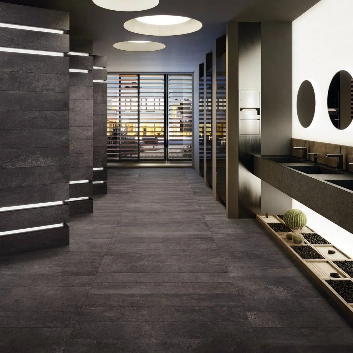 Keope Moov Anthracite 60x60 cm 8Y04 | Carrelage imitation béton 