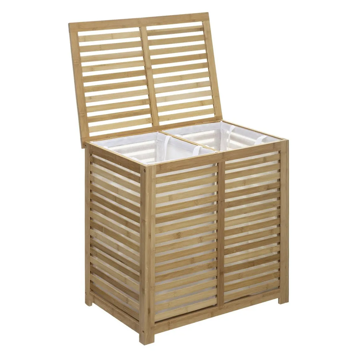 Panier à linge double 50L 
