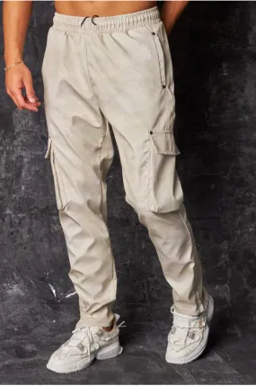 Pantalon de jogging cargo camouflage pixel beige