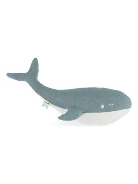 Peluche tricot WHALE - Bleu