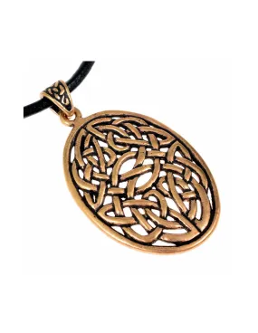 Pendentif Ovale Noeud Ajouré Celtique ⚔️ Boutique Épées