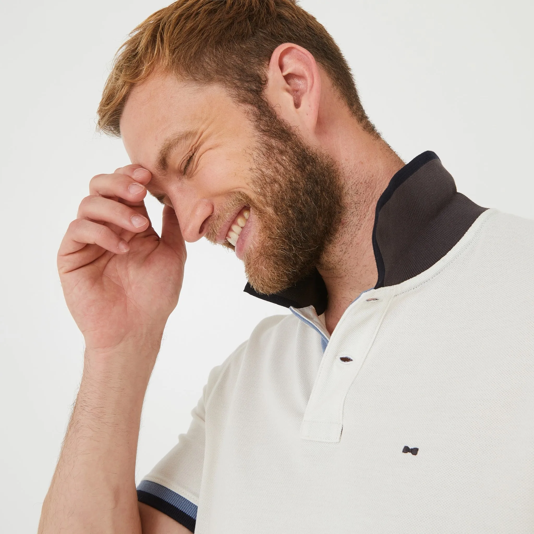 Polo blanc en coton Pima