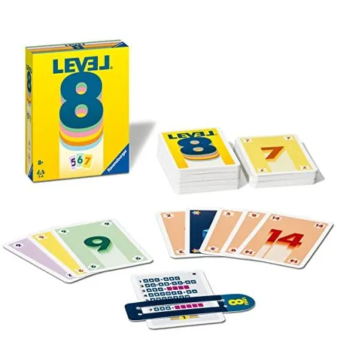 Ravensburger - Level 8 - Jeu de cartes - Jeu de société famille - Jeu de combinaisons - 2 à 6 Joueurs dès 8 Ans - Mixte