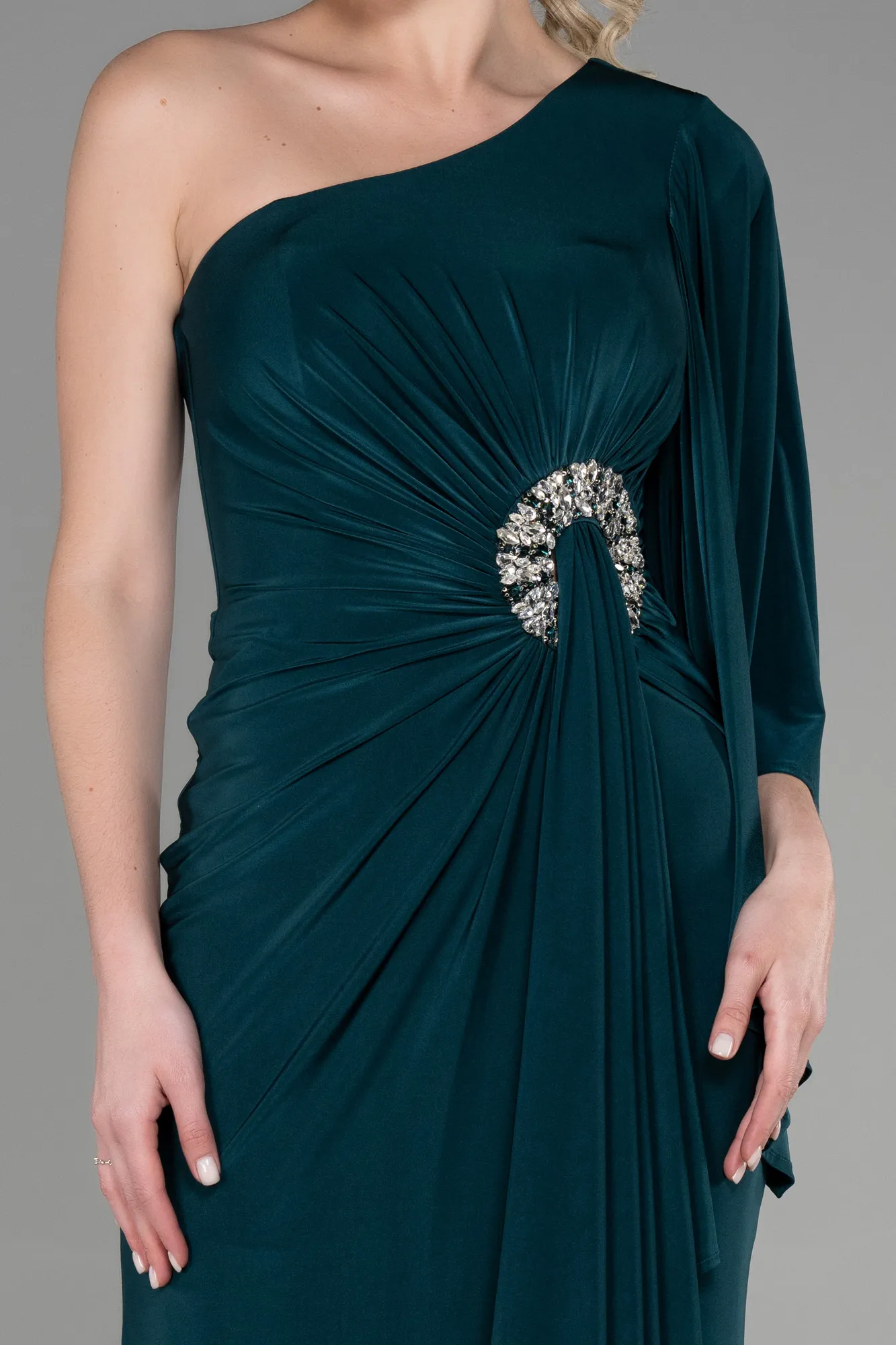 Robe de Soirée Longue Bleu Marine ABU3371