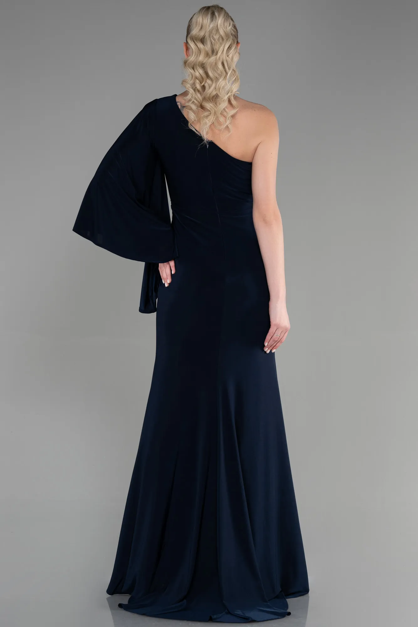 Robe de Soirée Longue Bleu Marine ABU3371