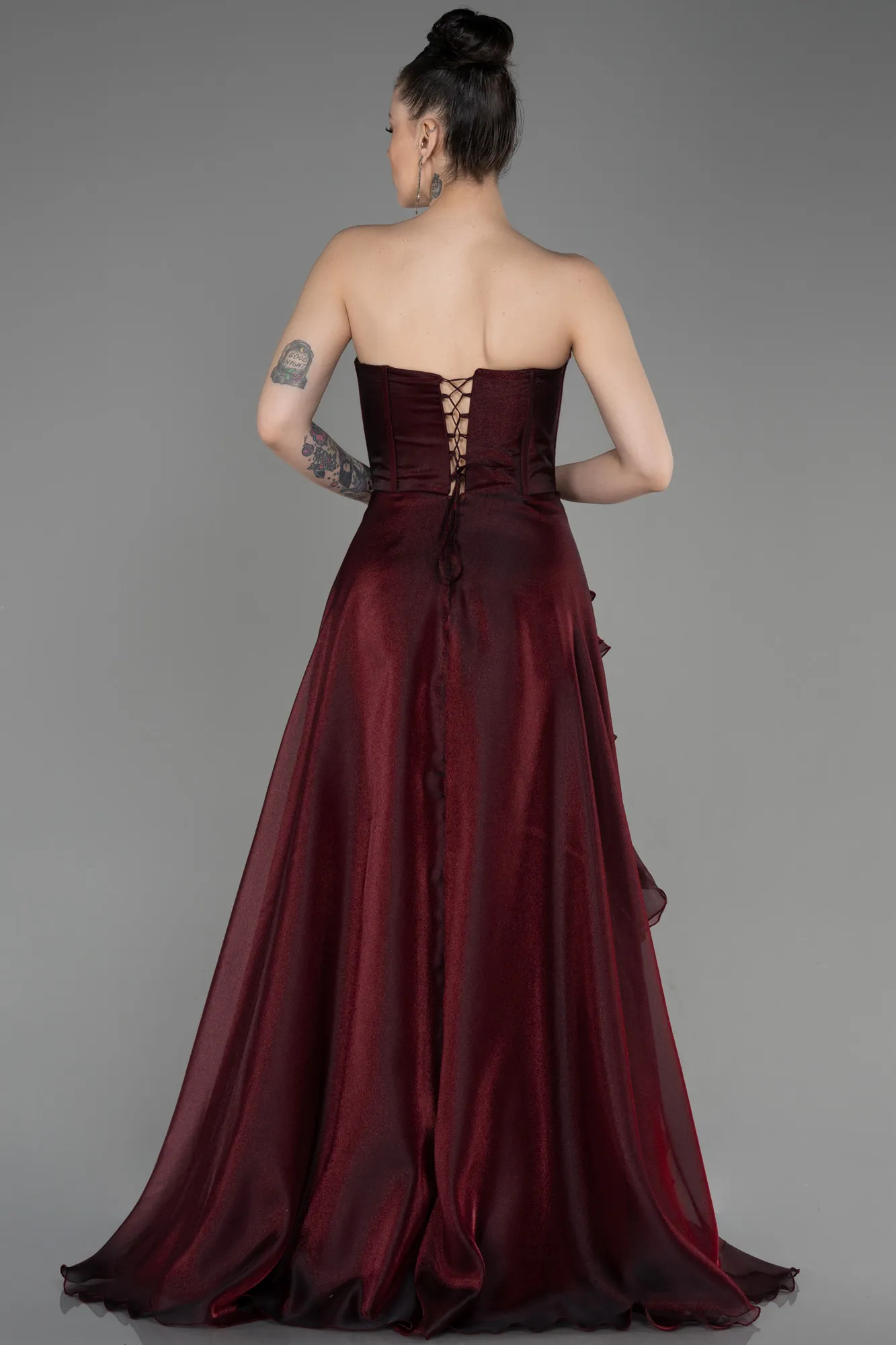 Robe De Soirée Longue Couleur Rose ABU3720