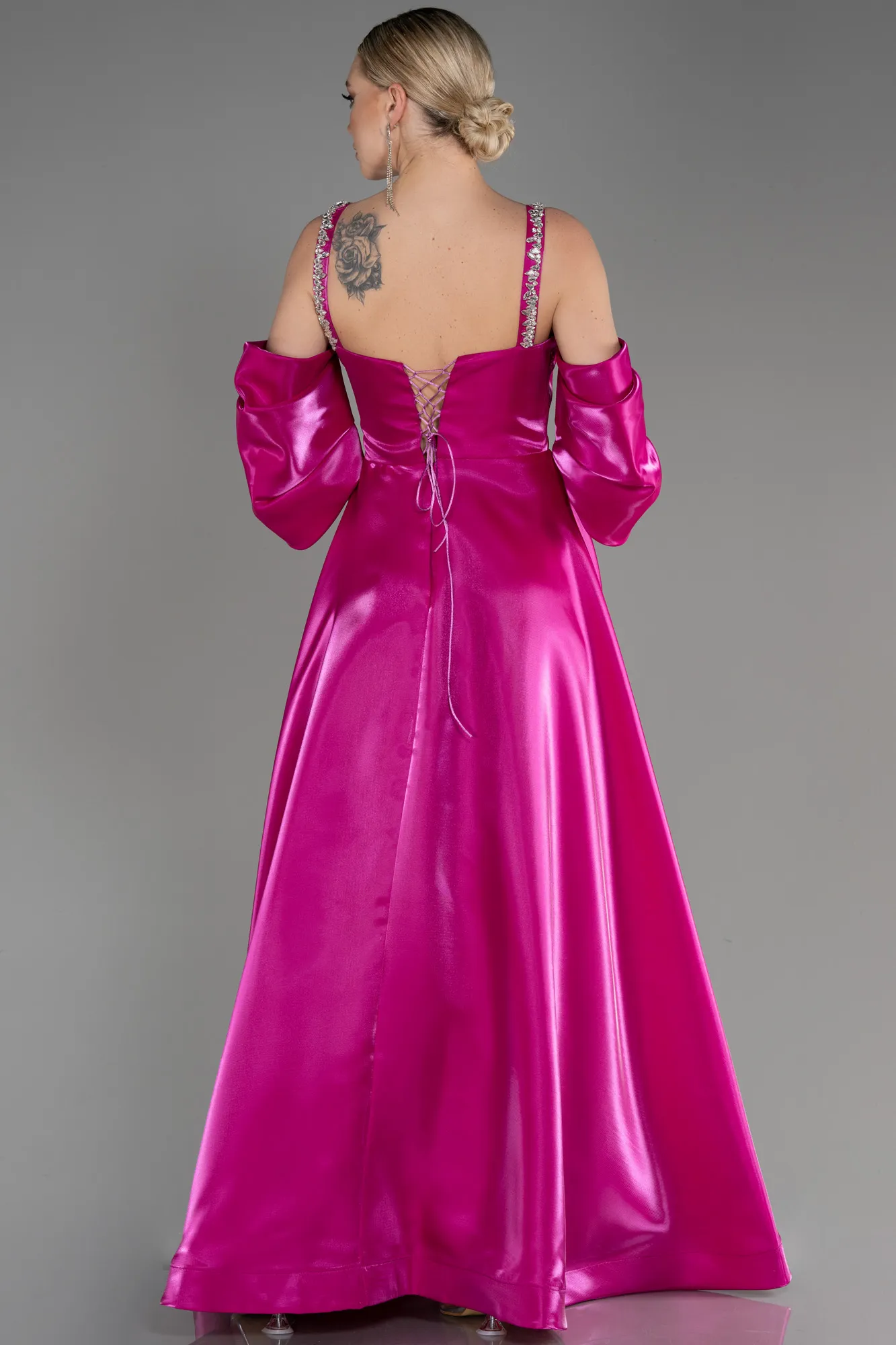 Robe de Soirée Longue Fushia ABU3826