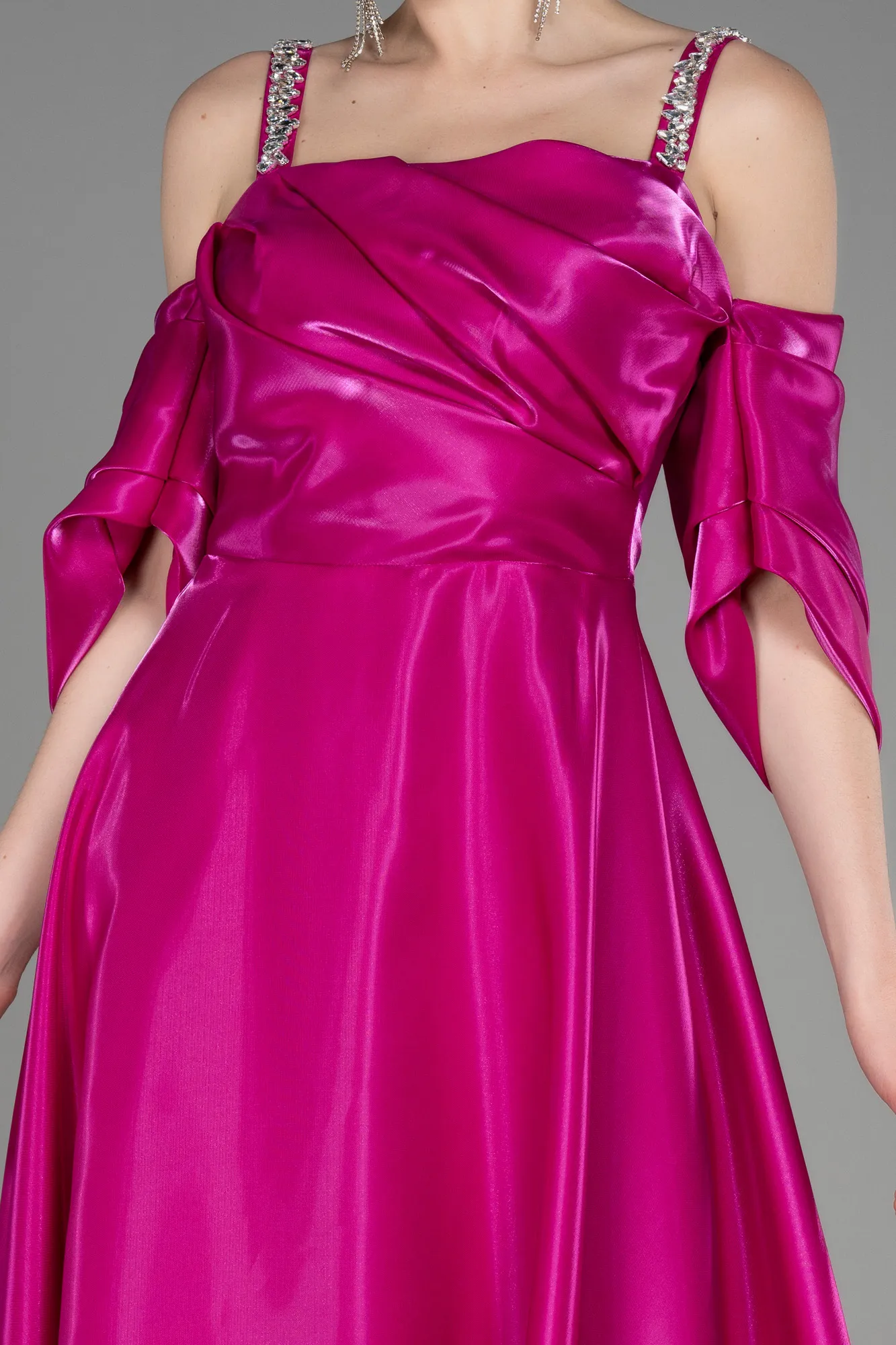 Robe de Soirée Longue Fushia ABU3826