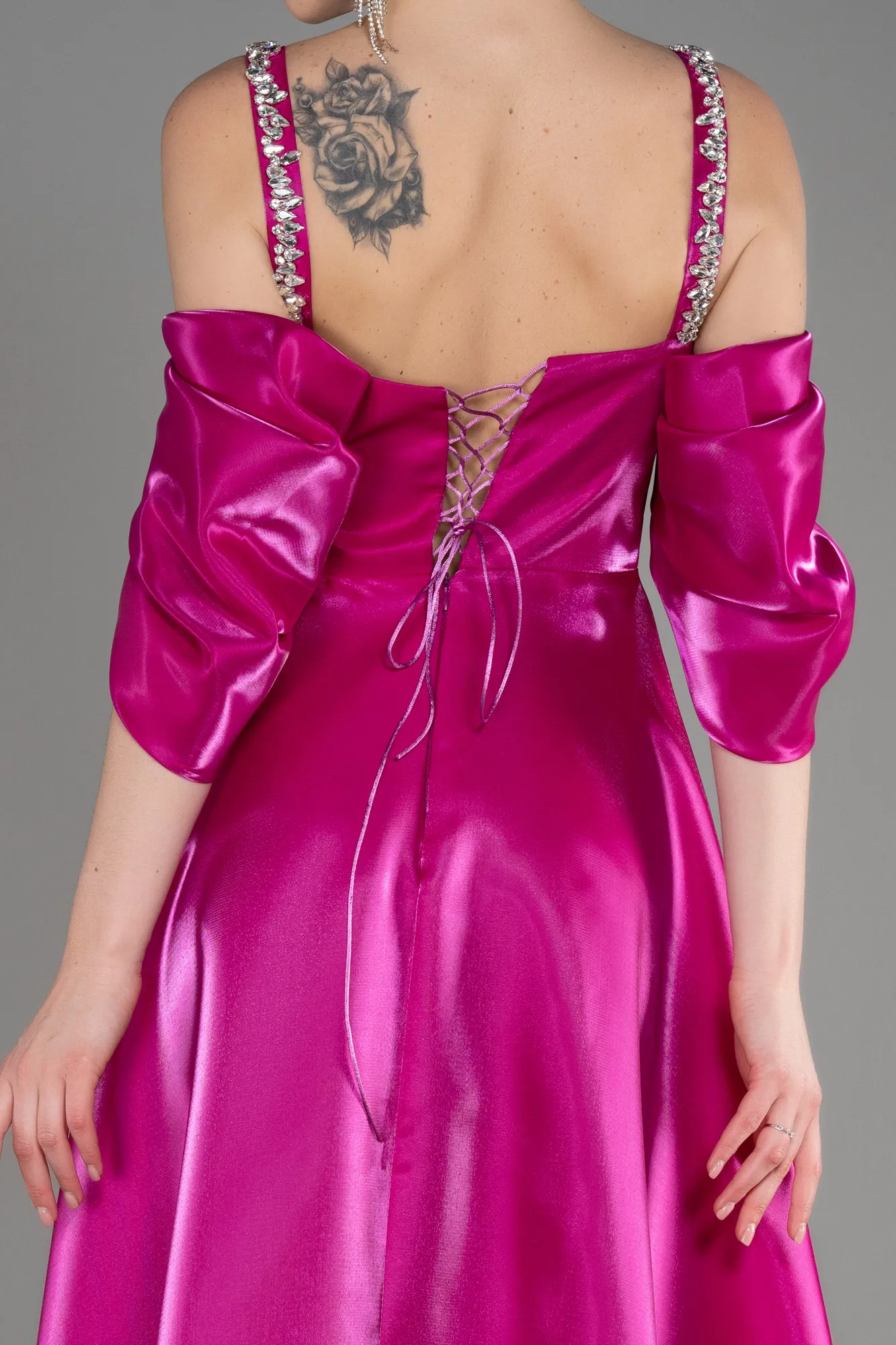 Robe de Soirée Longue Fushia ABU3826