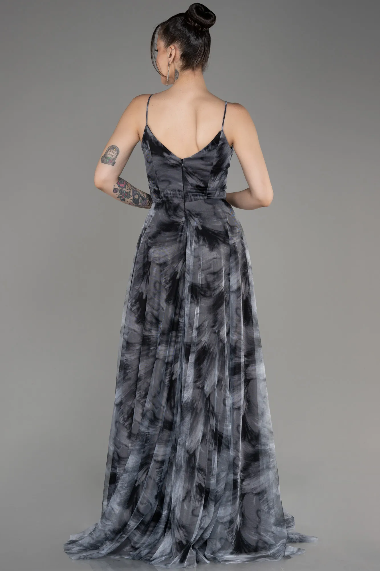 Robe de Soirée Longue Marron Clair ABU3954