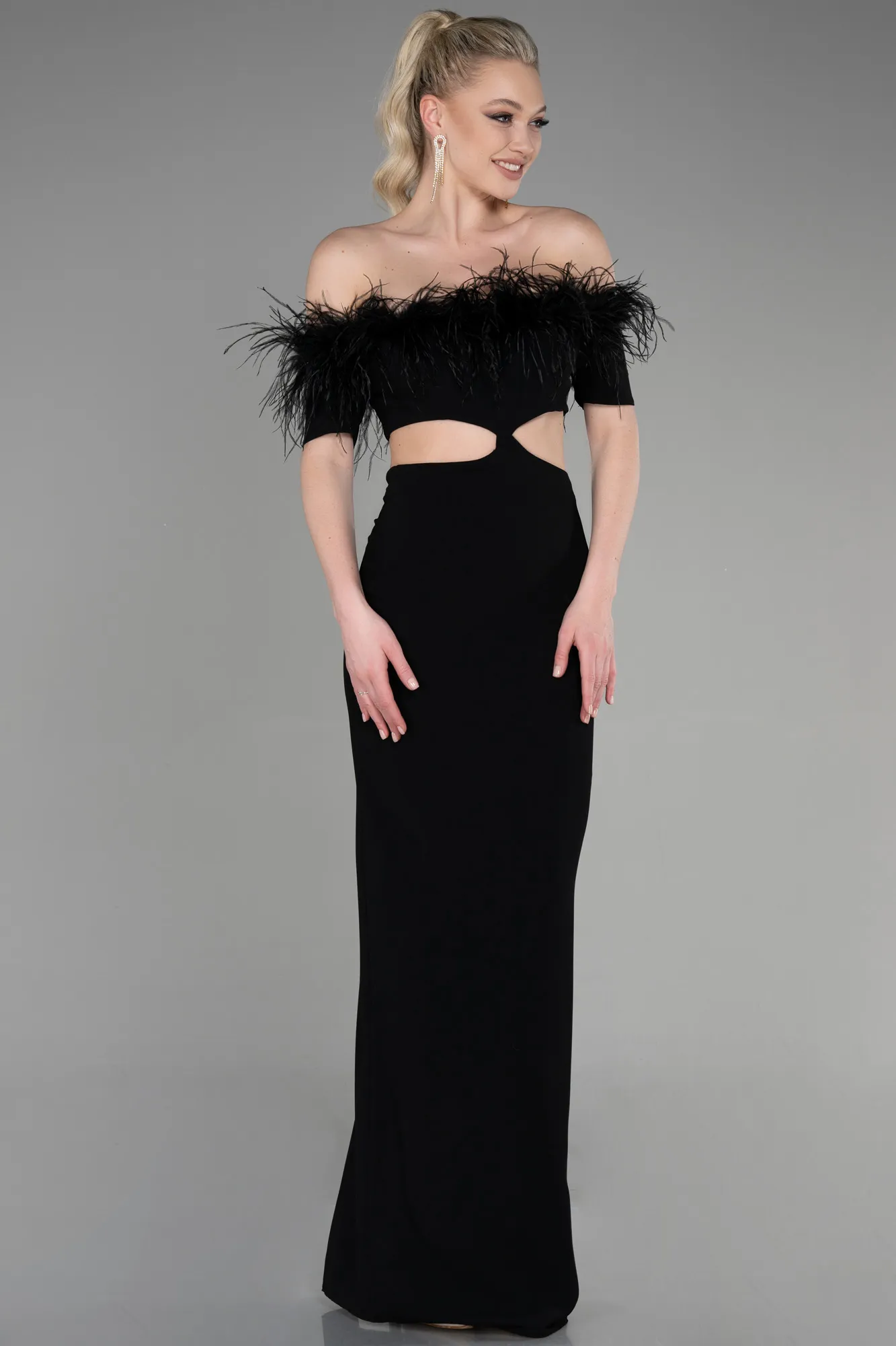 Robe de Soirée Longue Noir ABU3602