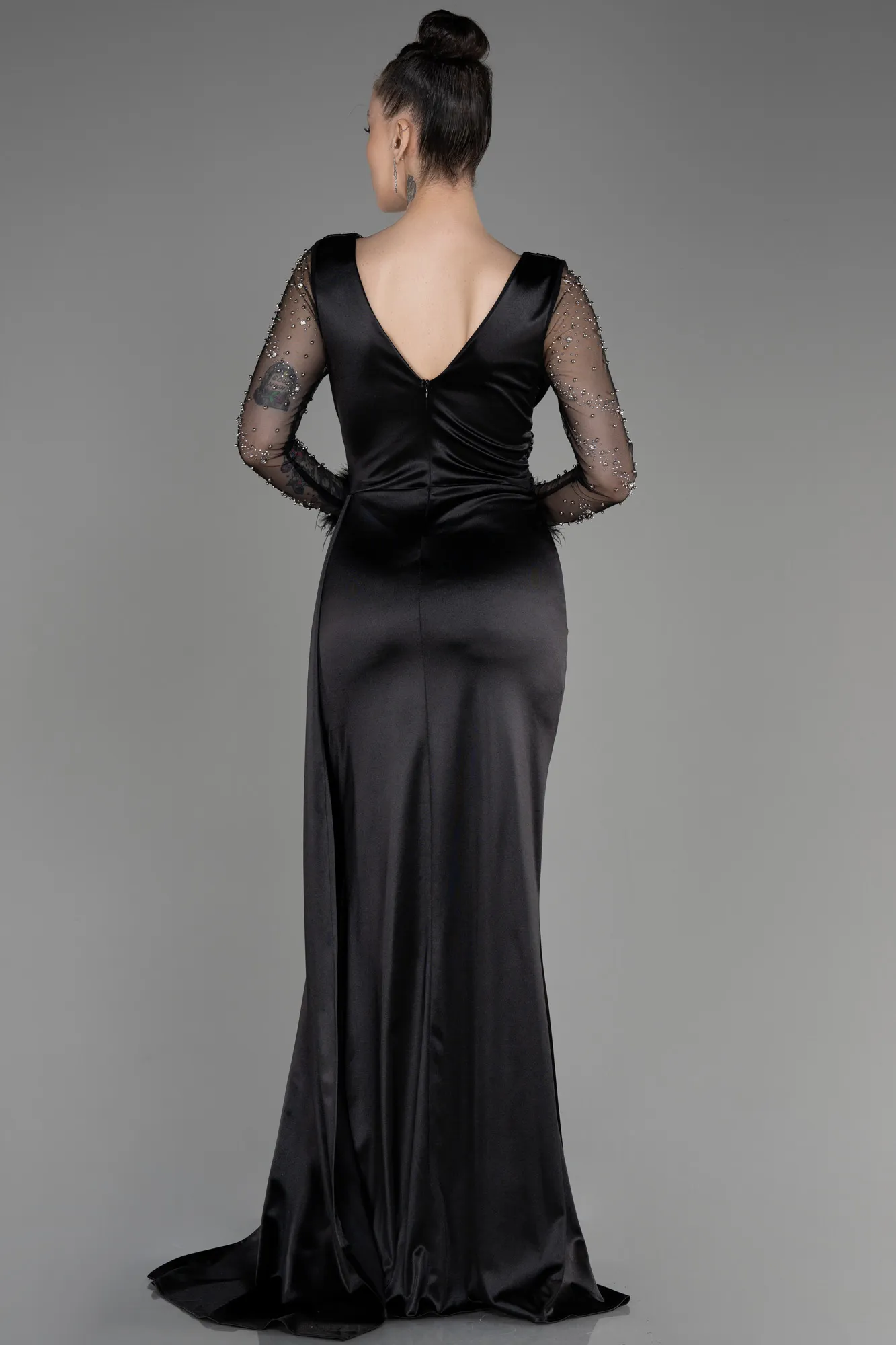 Robe de Soirée Longue Noir ABU3835