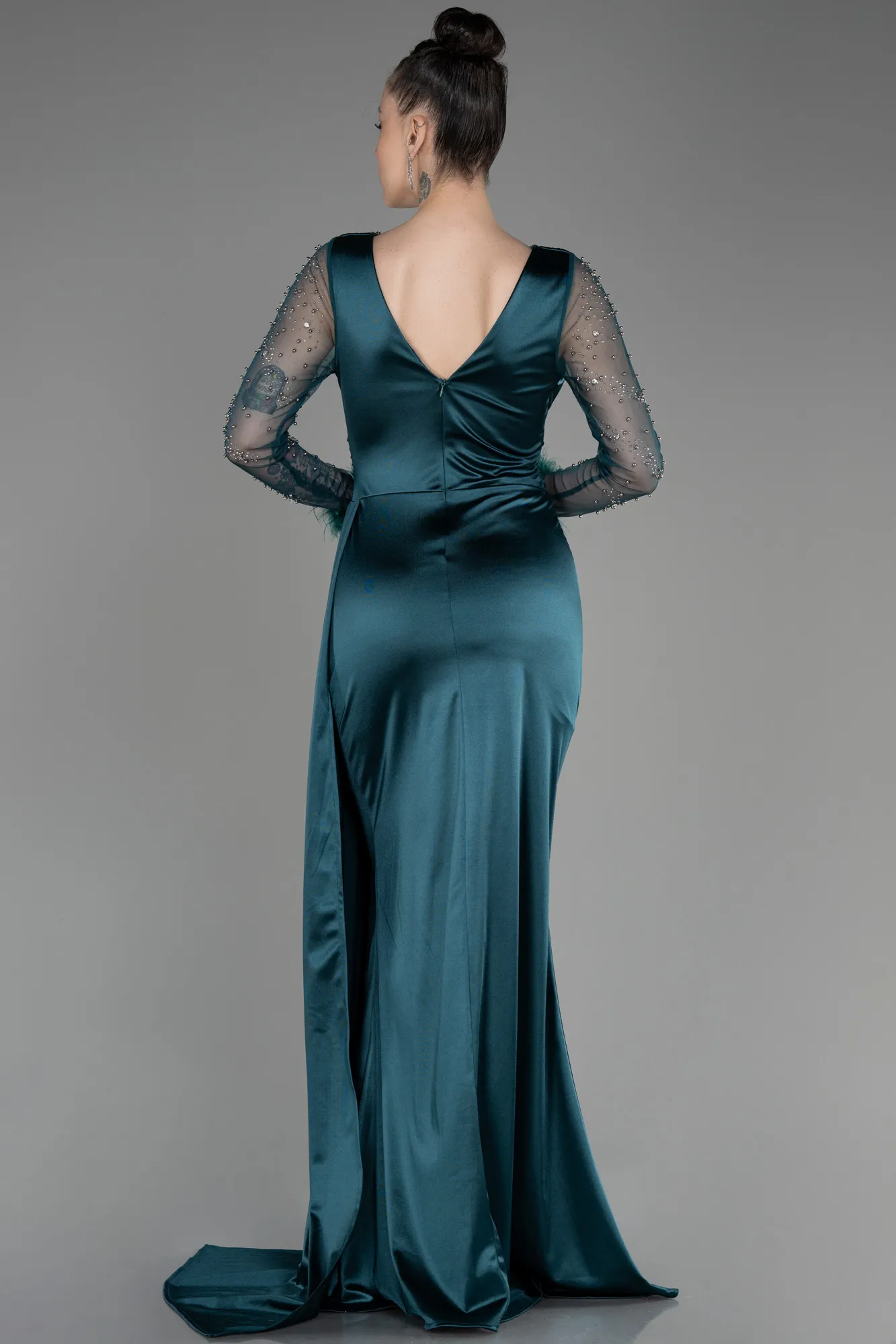 Robe de Soirée Longue Noir ABU3835