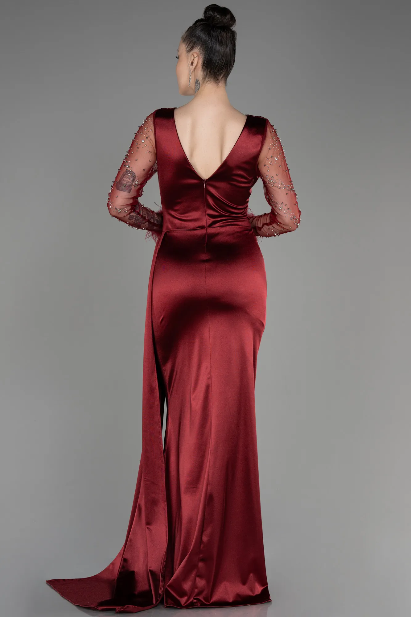 Robe de Soirée Longue Noir ABU3835