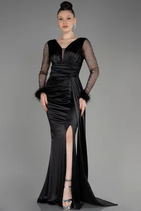 Robe de Soirée Longue Noir ABU3835