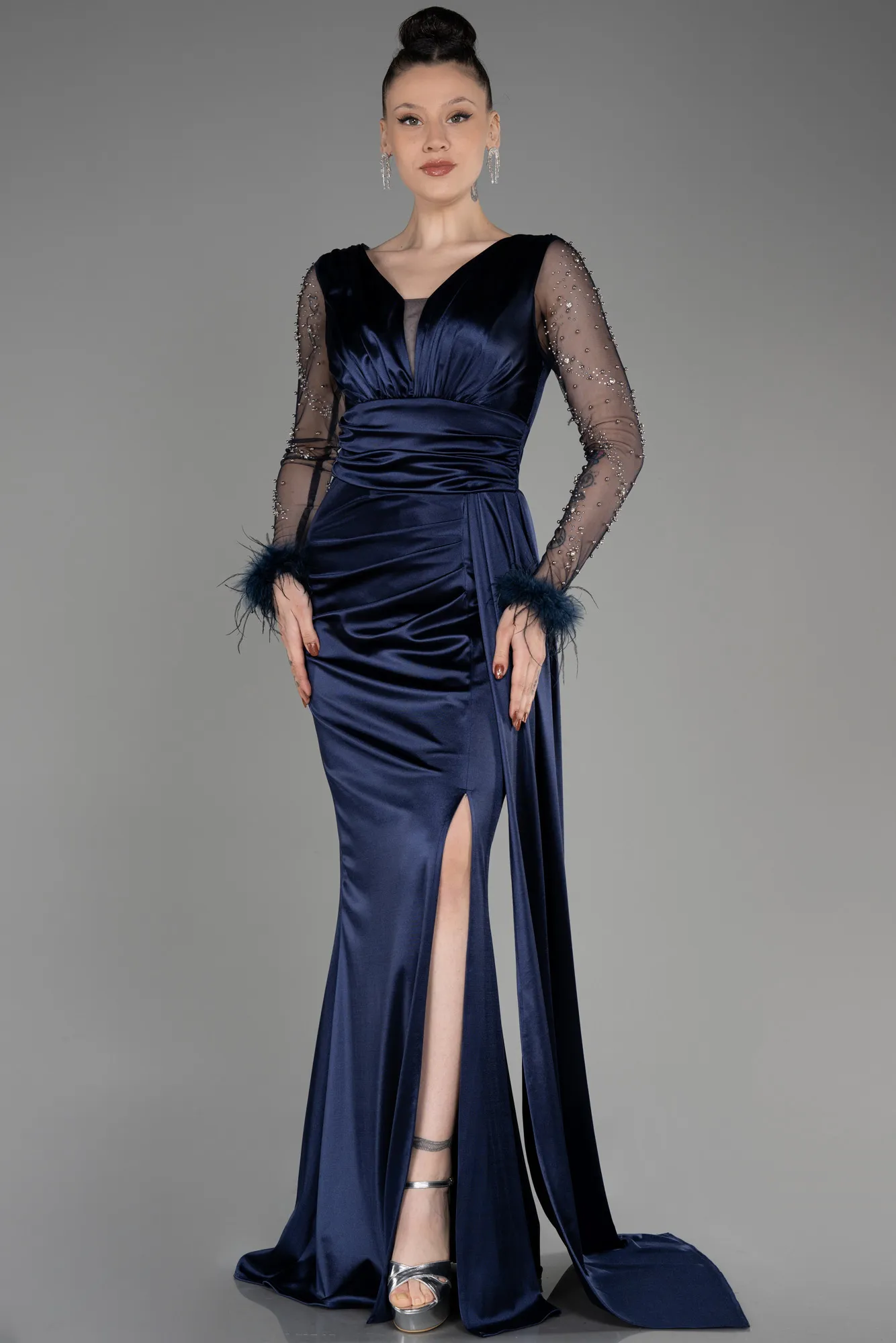 Robe de Soirée Longue Noir ABU3835