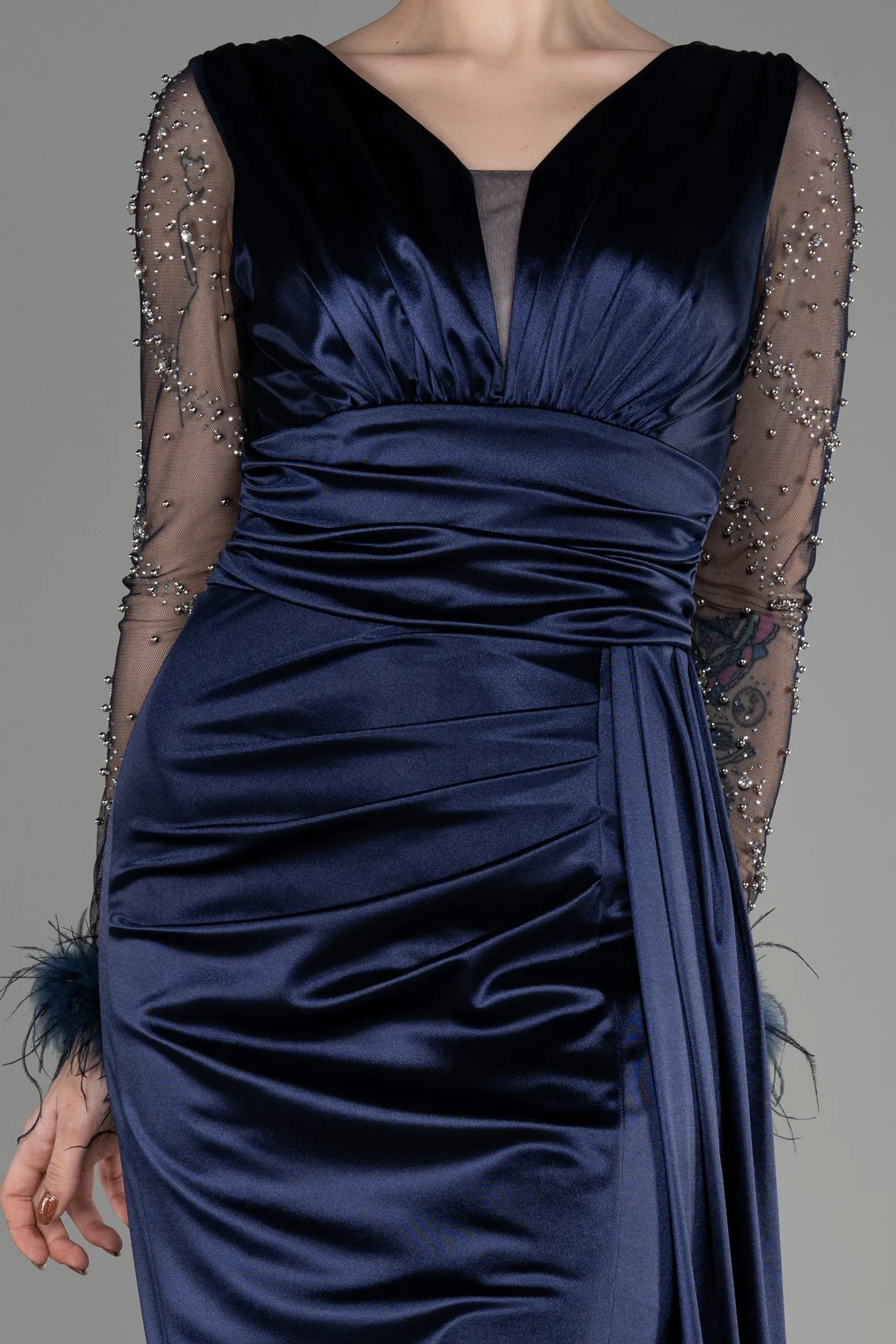 Robe de Soirée Longue Noir ABU3835