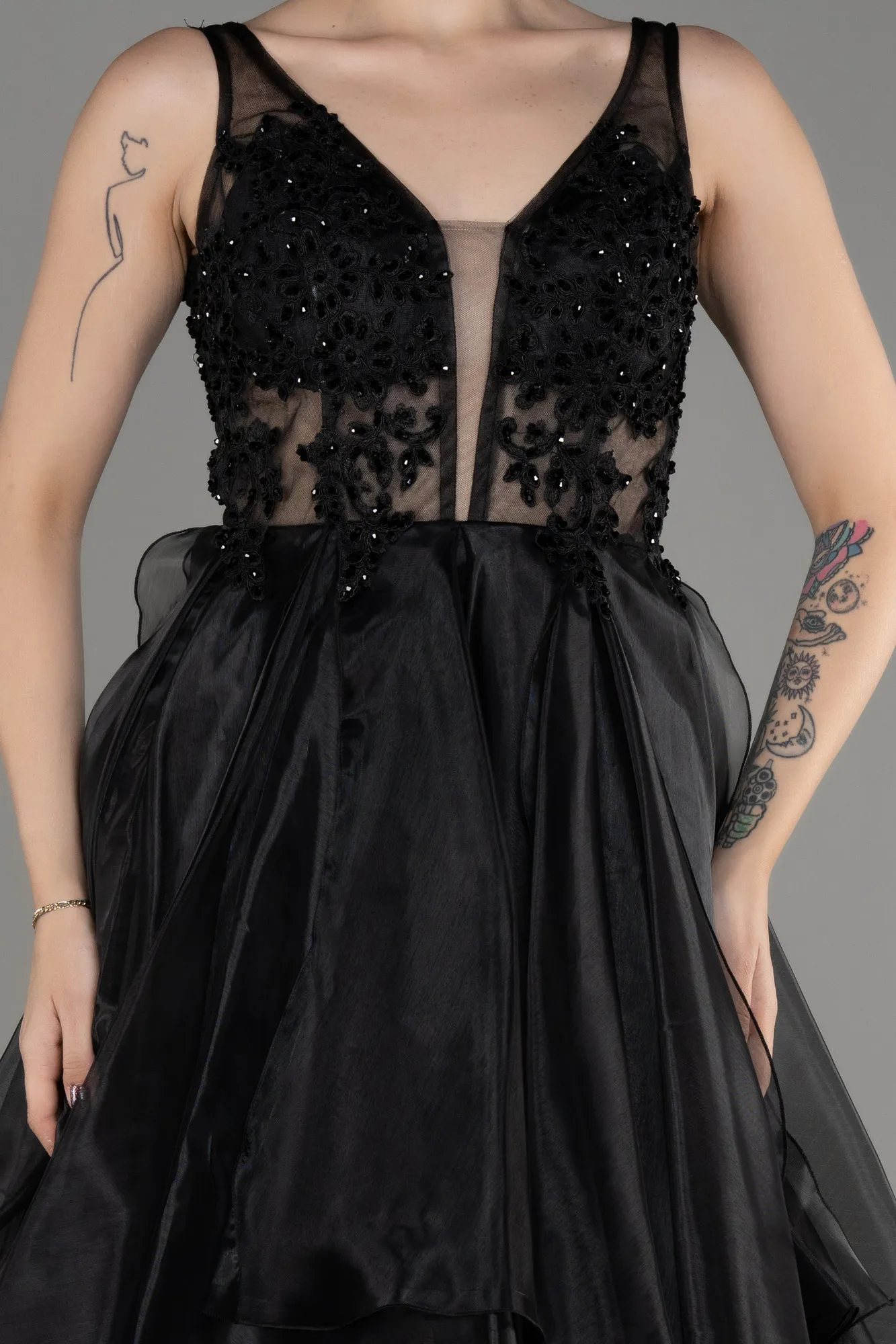 Robe de Soirée Longue Noir ABU3952