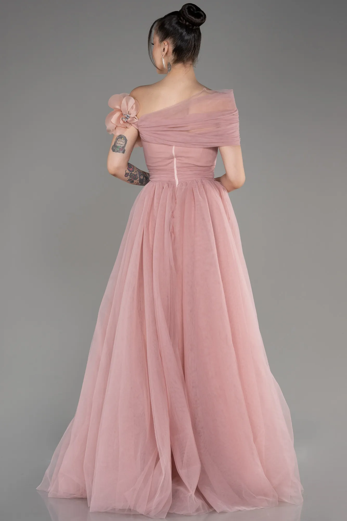 Robe de Soirée Longue Poudre ABU3958