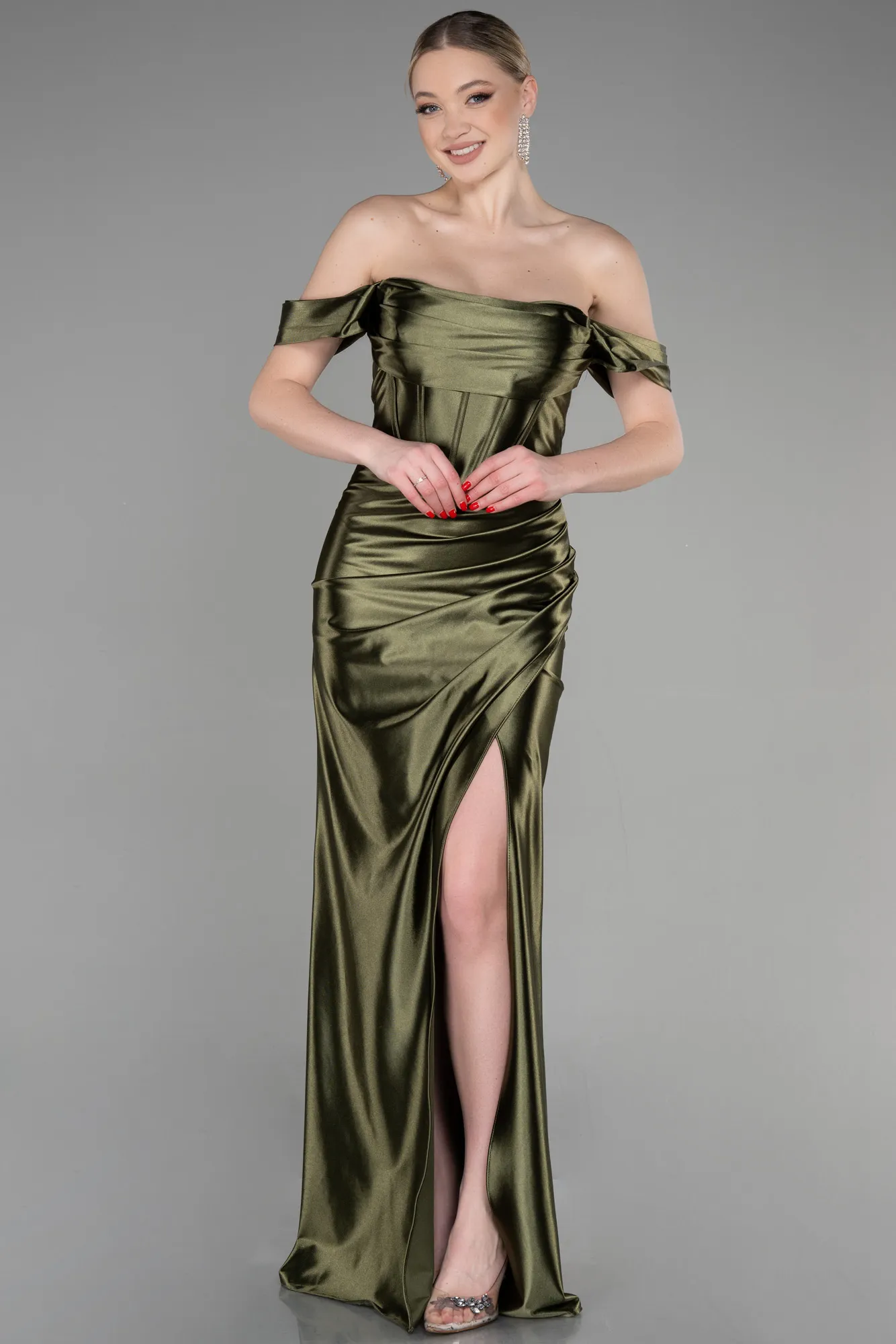 Robe de Soirée Longue Émeraude ABU3611