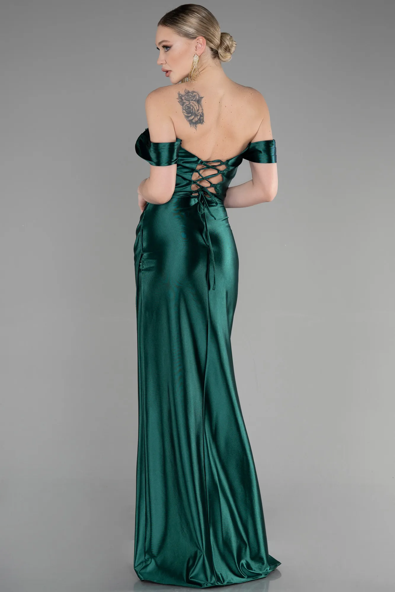 Robe de Soirée Longue Émeraude ABU3611