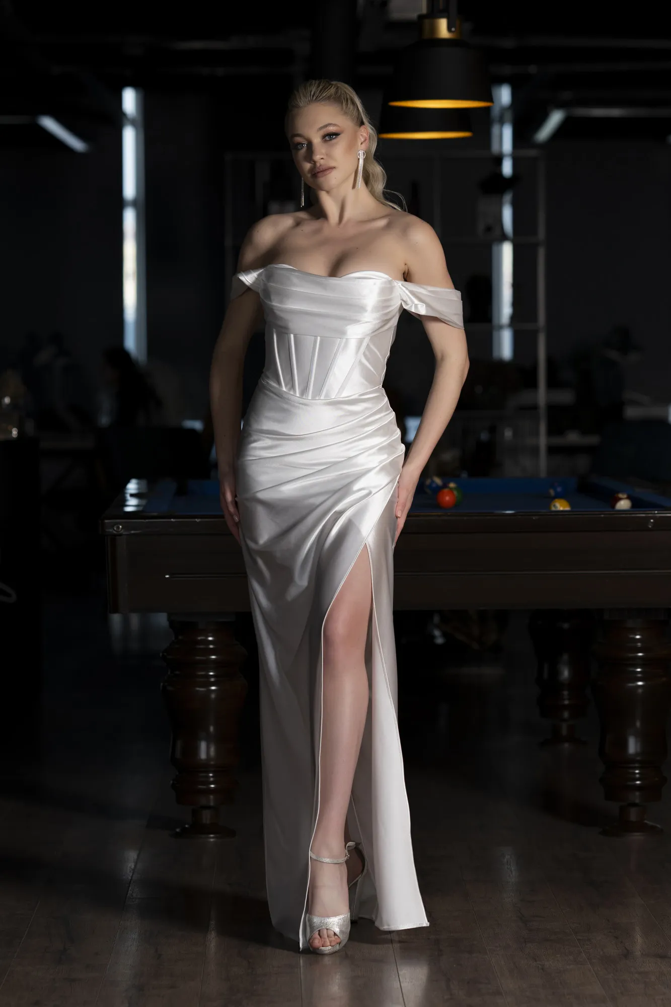 Robe de Soirée Longue Émeraude ABU3611