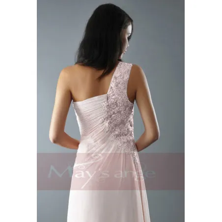 Robe de soirée rose et argenté Anémone