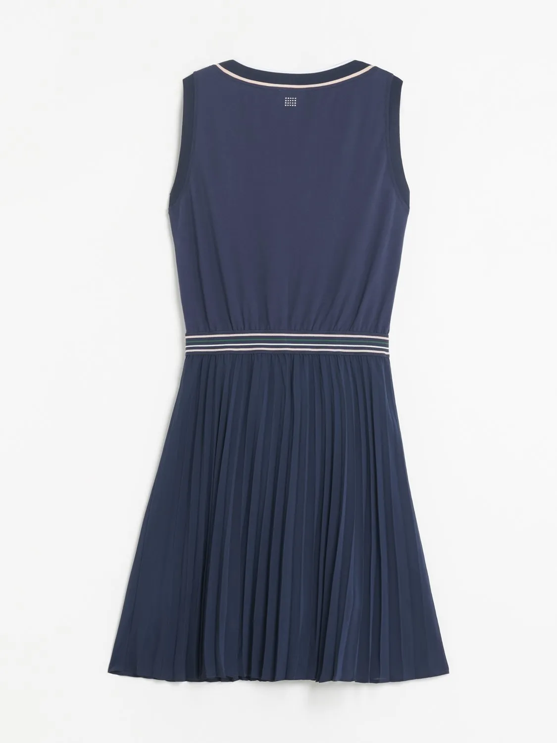 Robe Midi Femme Plissée Bleu Marine tbs