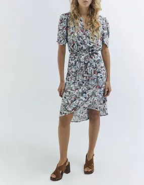 Robe midi imprimé cachemire floral femme