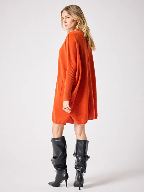 Robe poncho cachemire Bella Robe poncho cachemire 2 fils 12GG