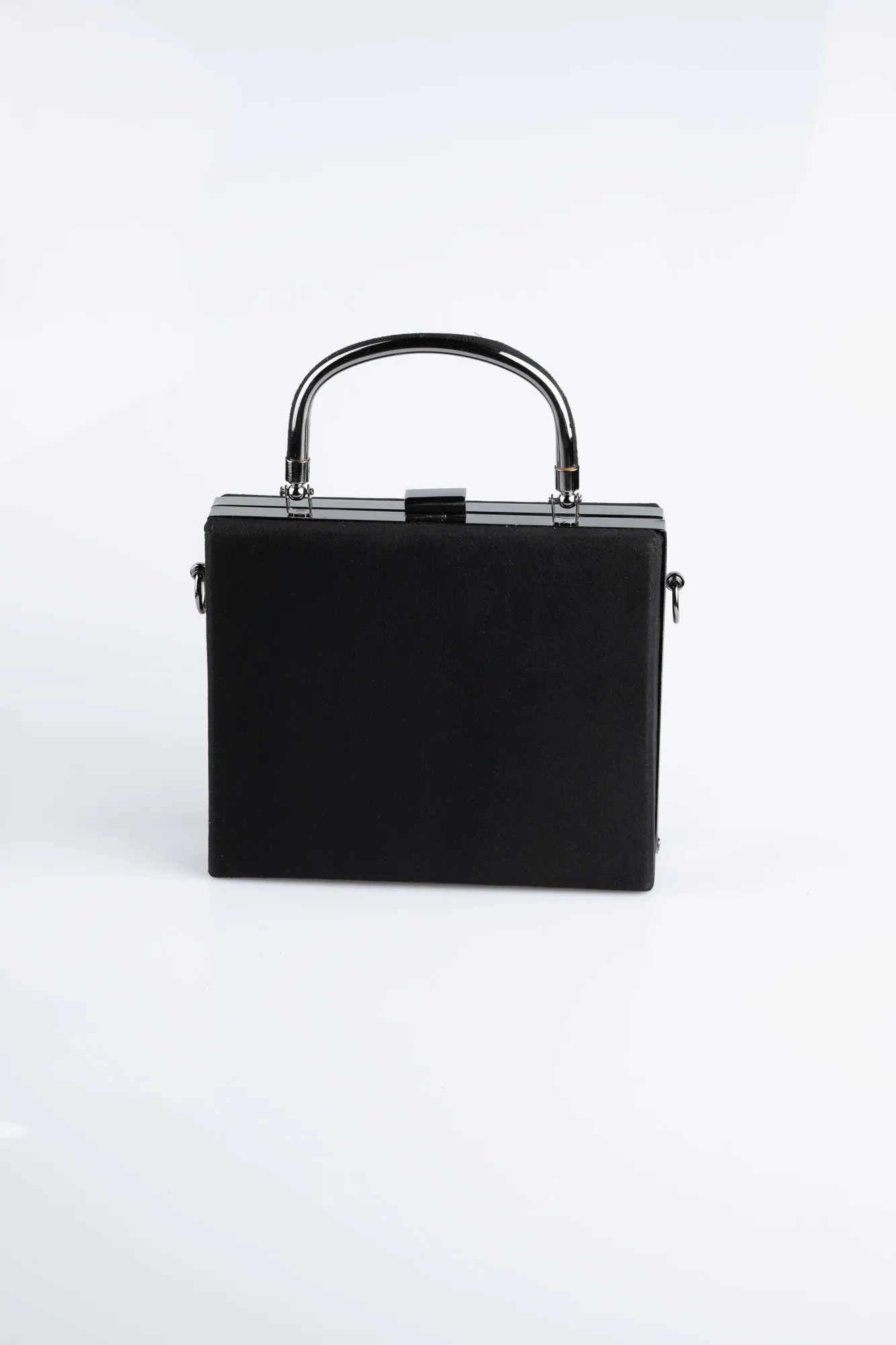 Sac de Soirée Couleur daim Noir V294