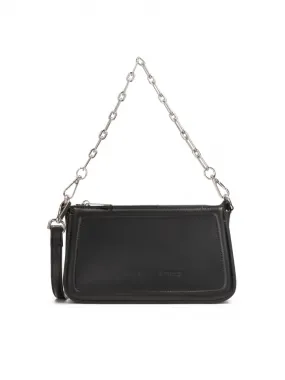 Sac à main noir à deux bretelles