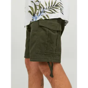 Short cargo Cargo Fit Vert foncé en coton Neal | 3 Suisses