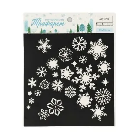 Stencil pour la créativité "snowflakes" 15 × cm home wall decoration painting plastic template chris sku-463529