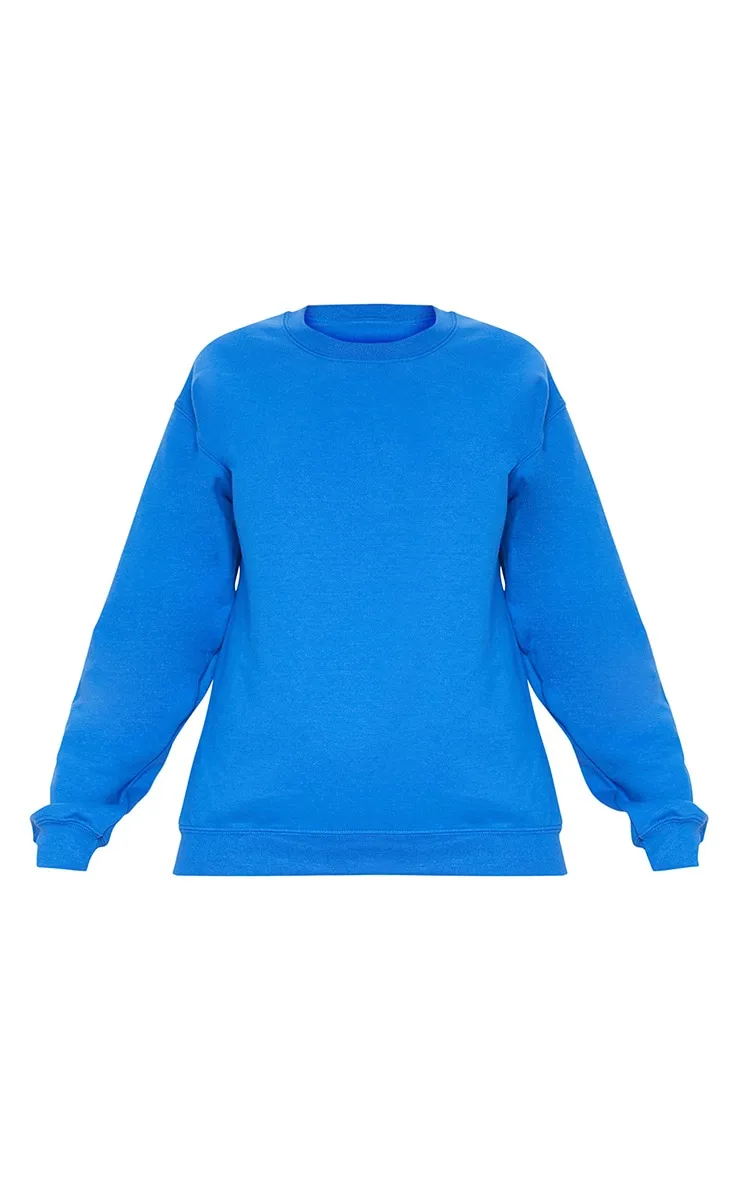 Sweat oversize bleu cobalt