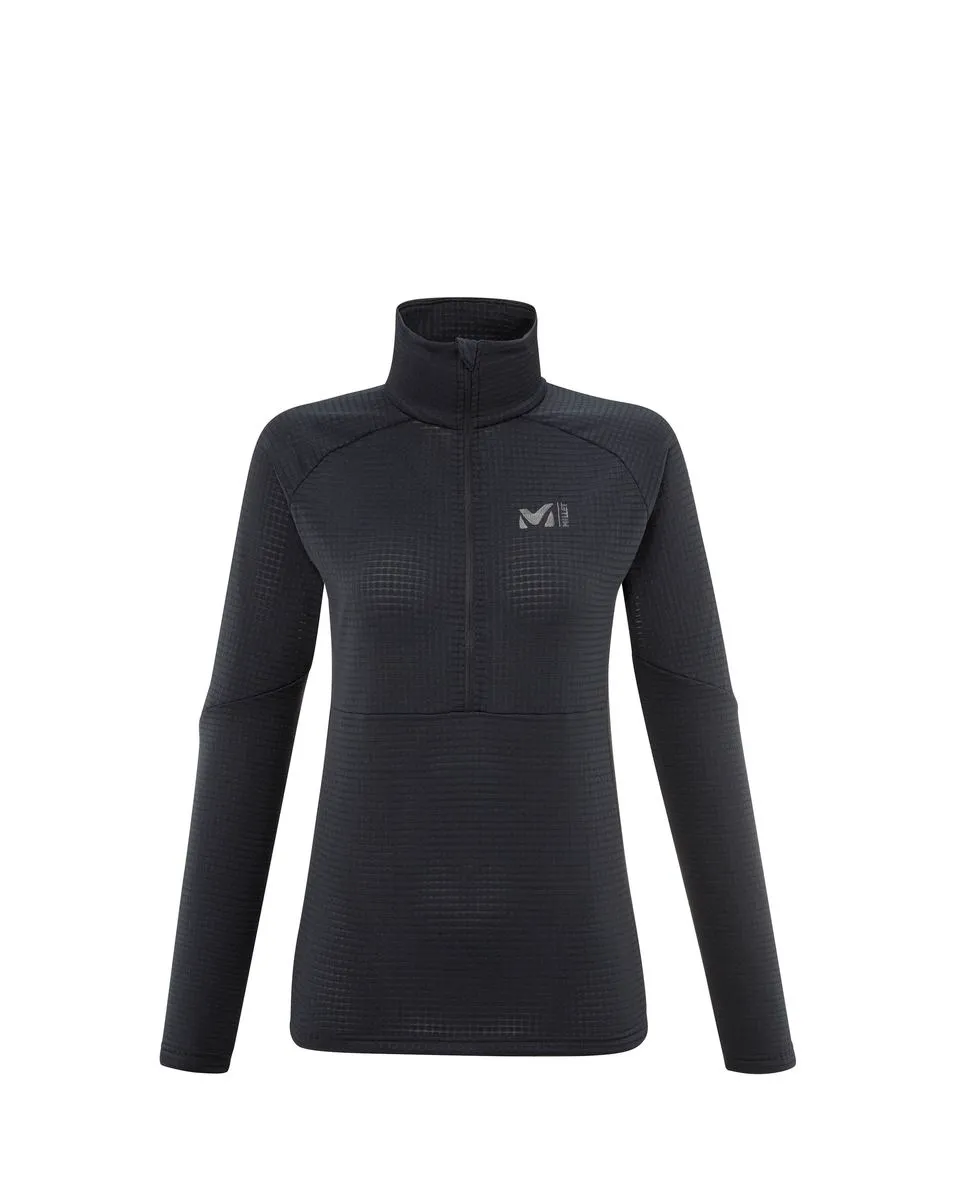 Sweatshirt à manches longues Femme FITZ ROY LIGHT FLEECEPO W Noir