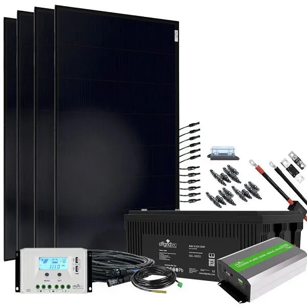 Système solaire Offgridtec Autark XXL-Master 600W - Alimentation AC 2000W Batterie AGM 234Ah 12V 230V 4-01-002680 acheter à bas 