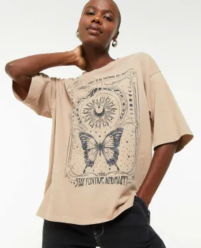 T-shirt oversize avec imprimé