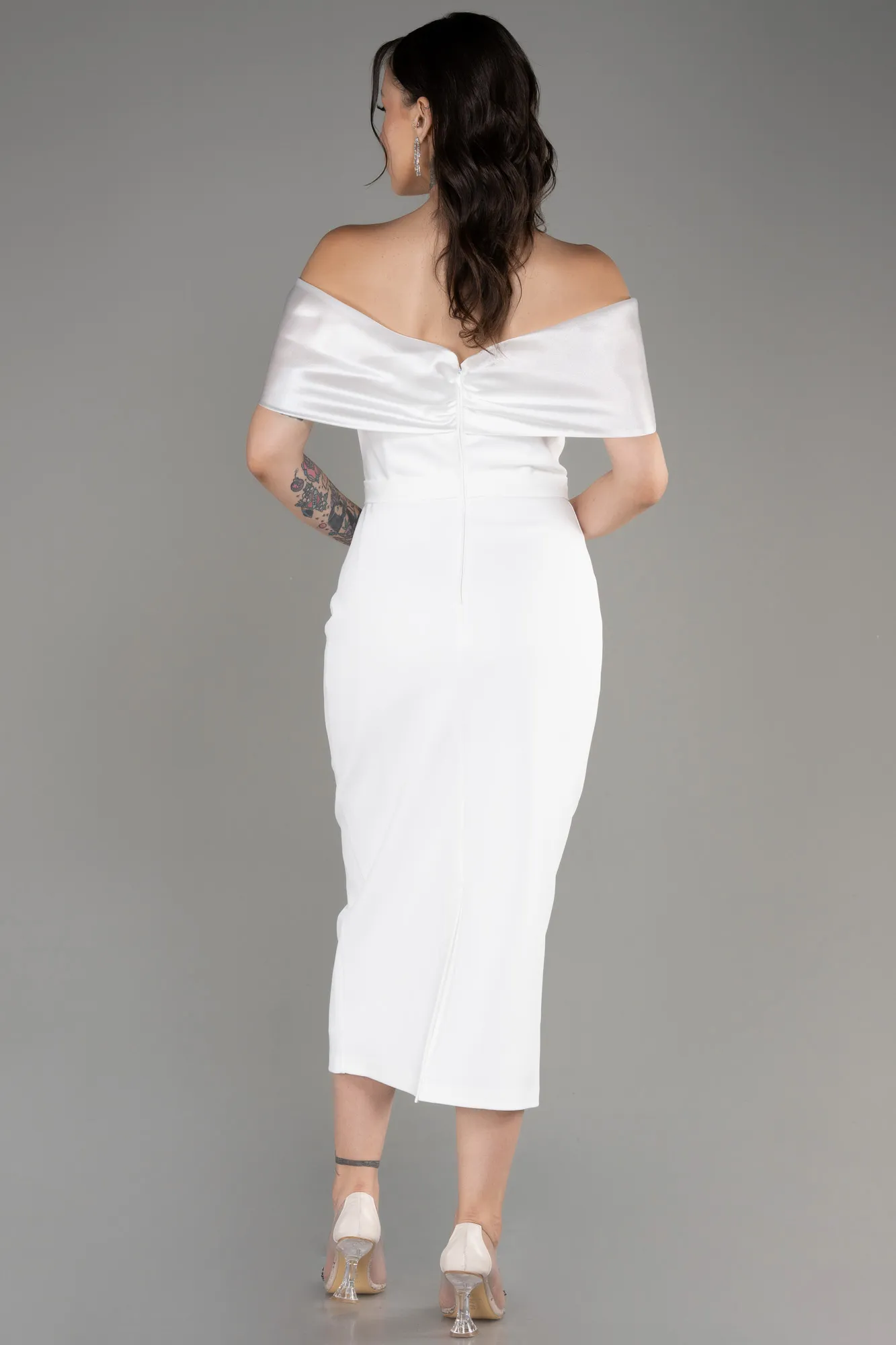 Tenue de Soirée Midi Blanc ABK2097