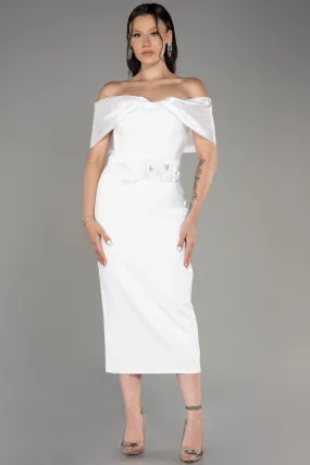 Tenue de Soirée Midi Blanc ABK2097