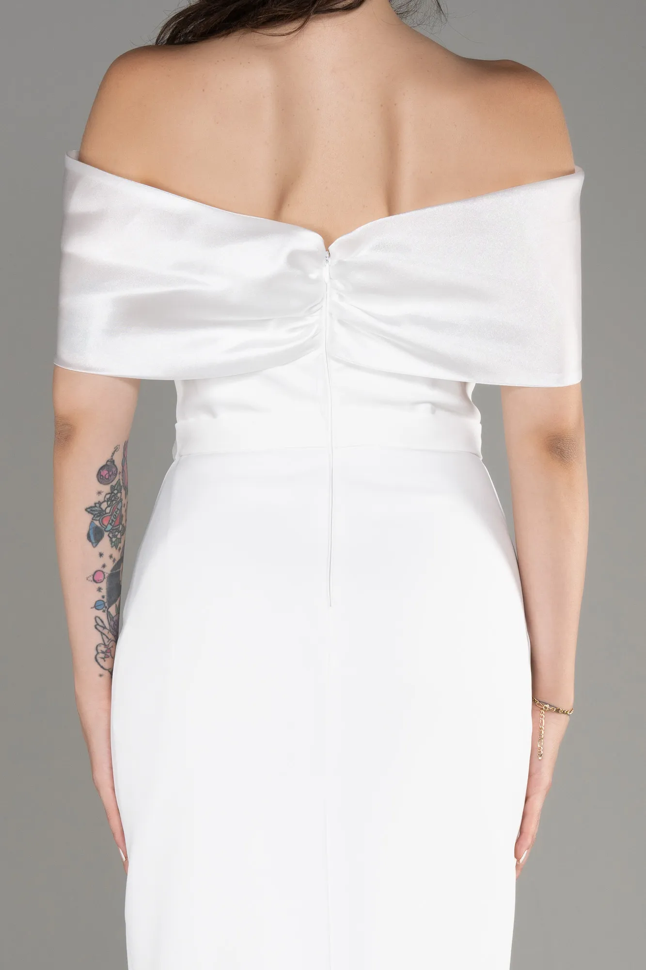 Tenue de Soirée Midi Blanc ABK2097