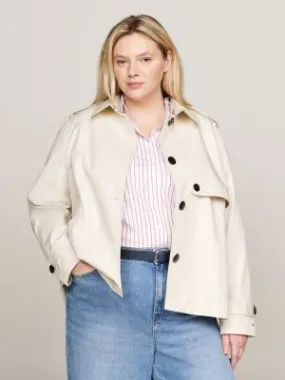 Trench Curve coupe courte et droite | BEIGE | Tommy Hilfiger