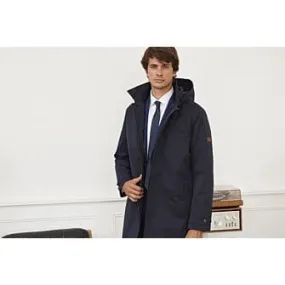 Trench homme Navy foncé matelassé Aurestilde