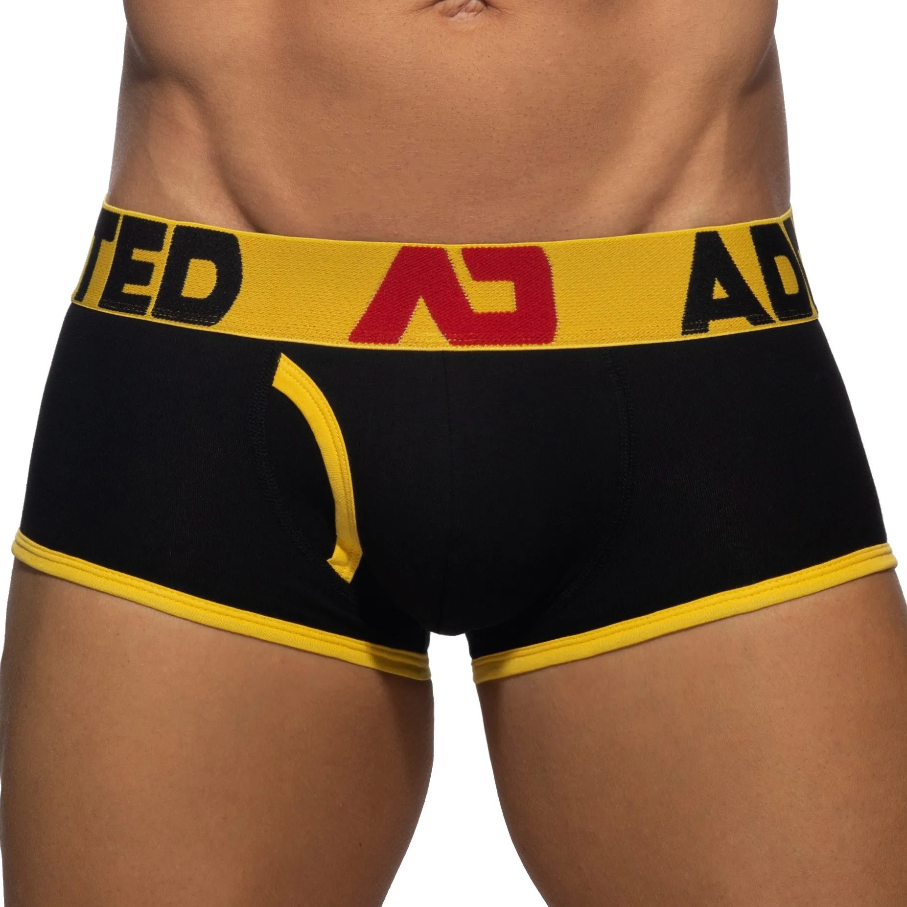 Trunk ouvert Fly Cotton - jaune - ADDICTED : vente shorty boxers ho...