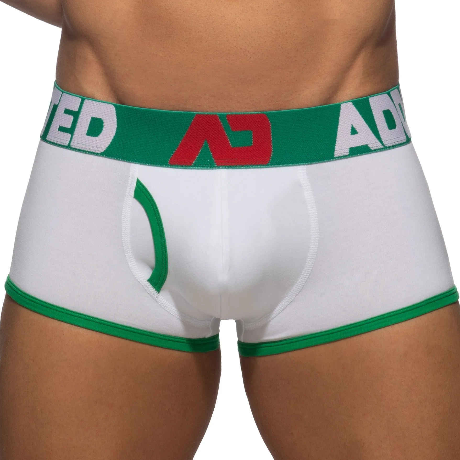 Trunk ouvert Fly Cotton - vert - ADDICTED : vente shorty boxers hom...