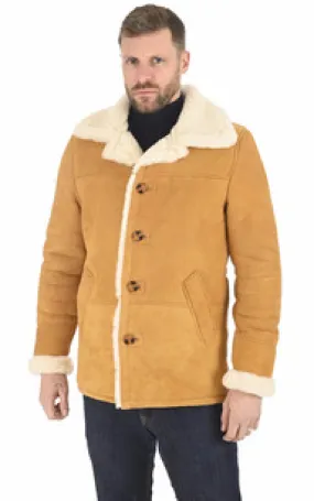 Veste LC Hamilton cognac Schott - La Canadienne - Blousons Peau Lainée Cognac