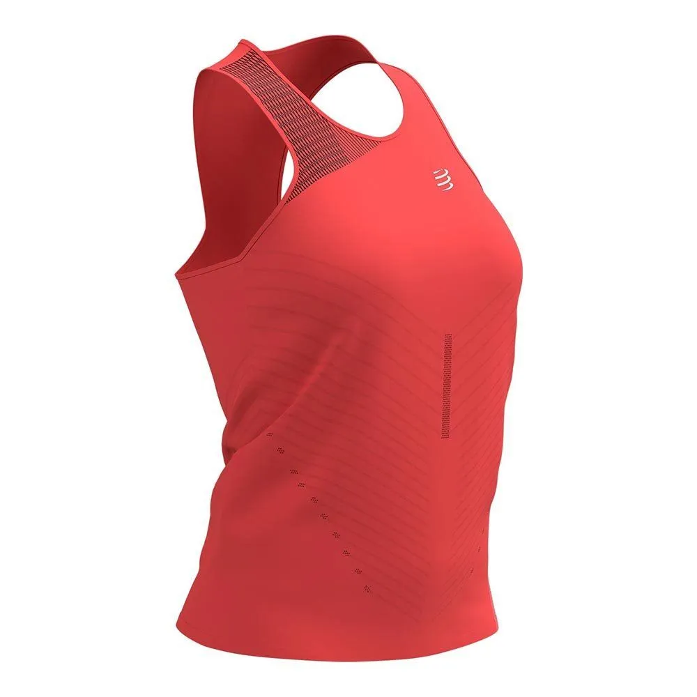 Vêtements de sport Compressport Femme | Débardeur de running haut de gamme ultra-léger et hyper-ventilé Compressport Performance