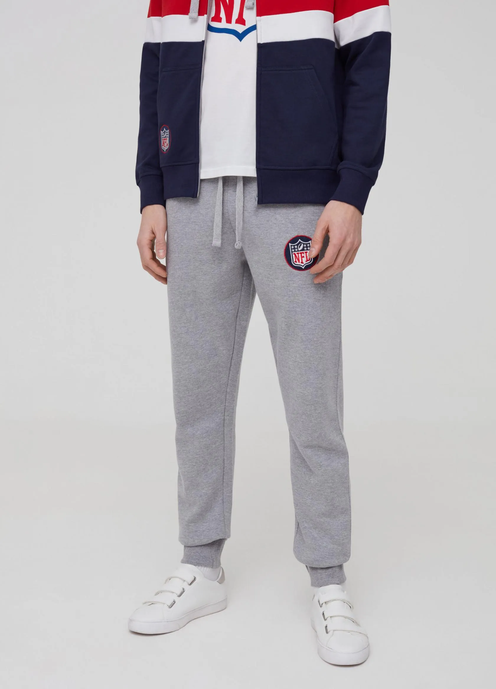 Vêtements De Sport Homme | Joggers with NFL print Gris chiné | OVS