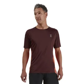 Vêtements de sport On Running Homme | Tee-shirt de course technique On Running Performance-T Mulberry|Spice pour homme | 102.002