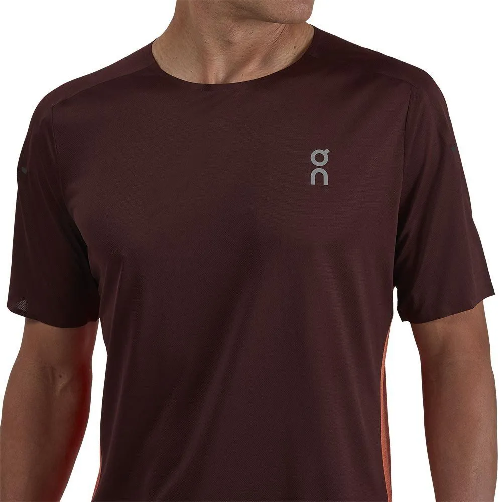 Vêtements de sport On Running Homme | Tee-shirt de course technique On Running Performance-T Mulberry|Spice pour homme | 102.002